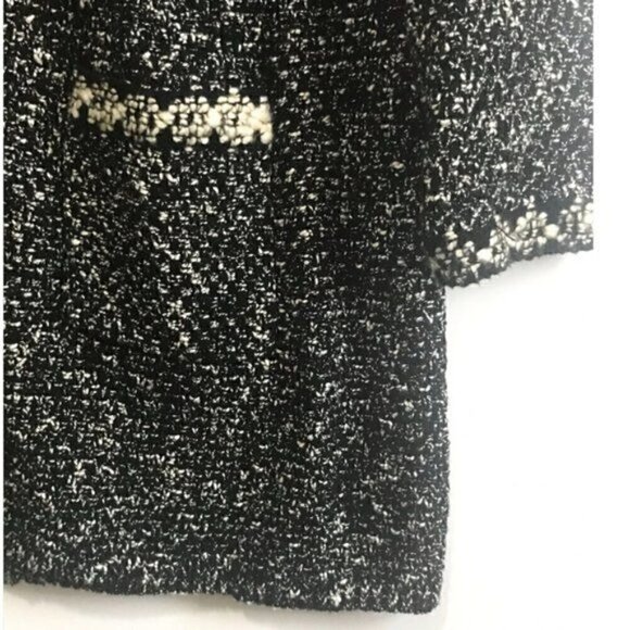 Talbots black SHIMMERING BOUCLE TOPPER coat, MP - Picture 5 of 6